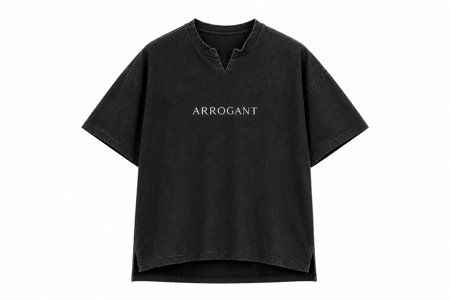 ARROGANT Heritage Oversized T-shirt - Washed Black