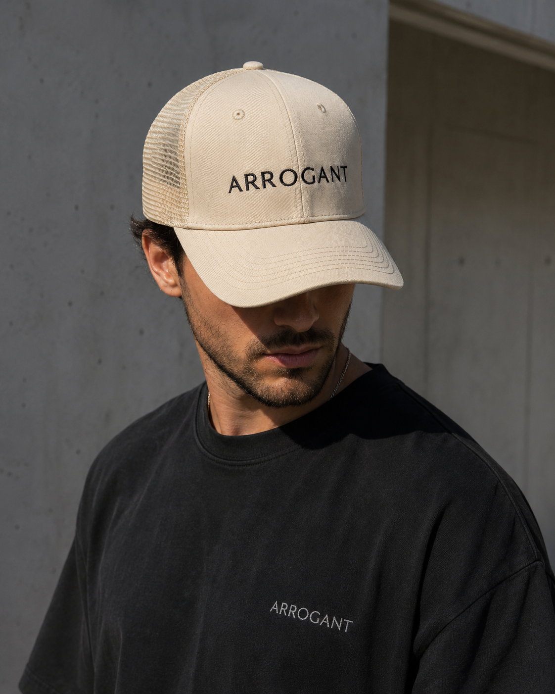 ARROGANT Origin Trucker Cap - OFF White
